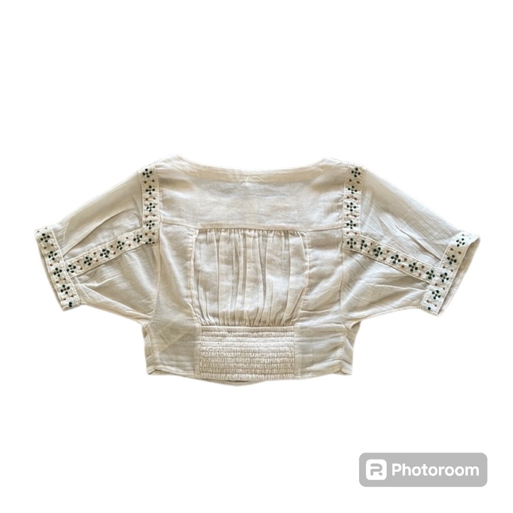 Free People BRAND NEW beaded crop top XS - Picture 5 of 7